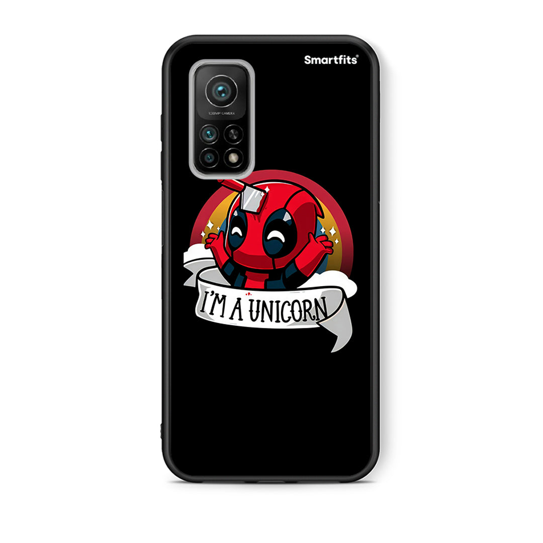 Θήκη Xiaomi Mi 10T/10T Pro Unicorn Deadpool από τη Smartfits με σχέδιο στο πίσω μέρος και μαύρο περίβλημα | Xiaomi Mi 10T/10T Pro Unicorn Deadpool case with colorful back and black bezels