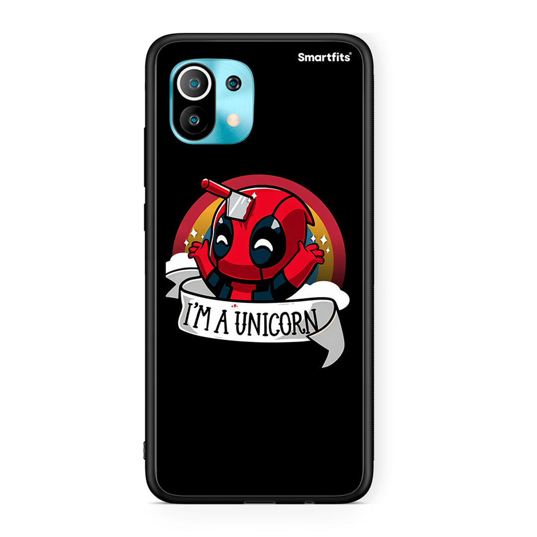 Xiaomi Mi 11 Unicorn Deadpool θήκη από τη Smartfits με σχέδιο στο πίσω μέρος και μαύρο περίβλημα | Smartphone case with colorful back and black bezels by Smartfits