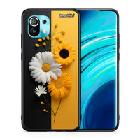 Thumbnail for Θήκη Xiaomi Mi 11 Yellow Daisies από τη Smartfits με σχέδιο στο πίσω μέρος και μαύρο περίβλημα | Xiaomi Mi 11 Yellow Daisies case with colorful back and black bezels