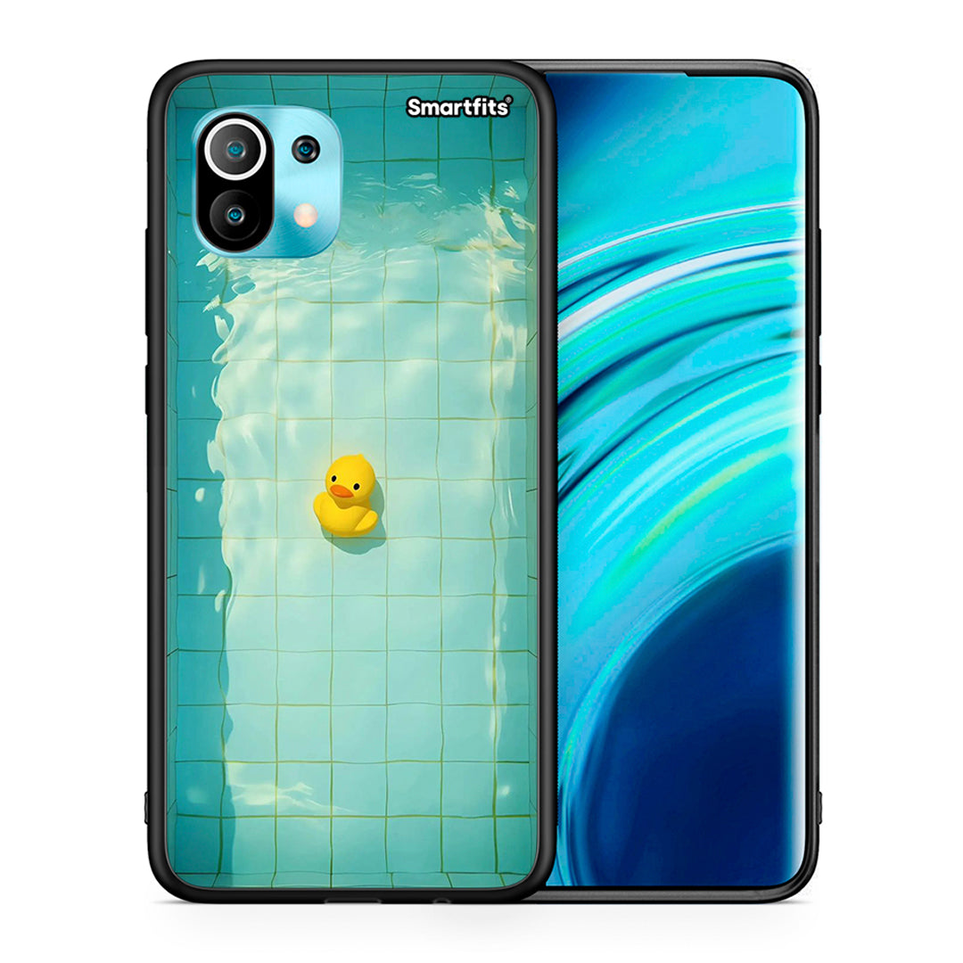 Θήκη Xiaomi Mi 11 Yellow Duck από τη Smartfits με σχέδιο στο πίσω μέρος και μαύρο περίβλημα | Xiaomi Mi 11 Yellow Duck case with colorful back and black bezels