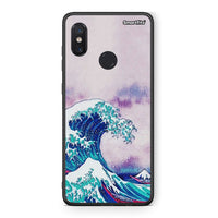 Thumbnail for Xiaomi Mi 8 Blue Waves θήκη από τη Smartfits με σχέδιο στο πίσω μέρος και μαύρο περίβλημα | Smartphone case with colorful back and black bezels by Smartfits