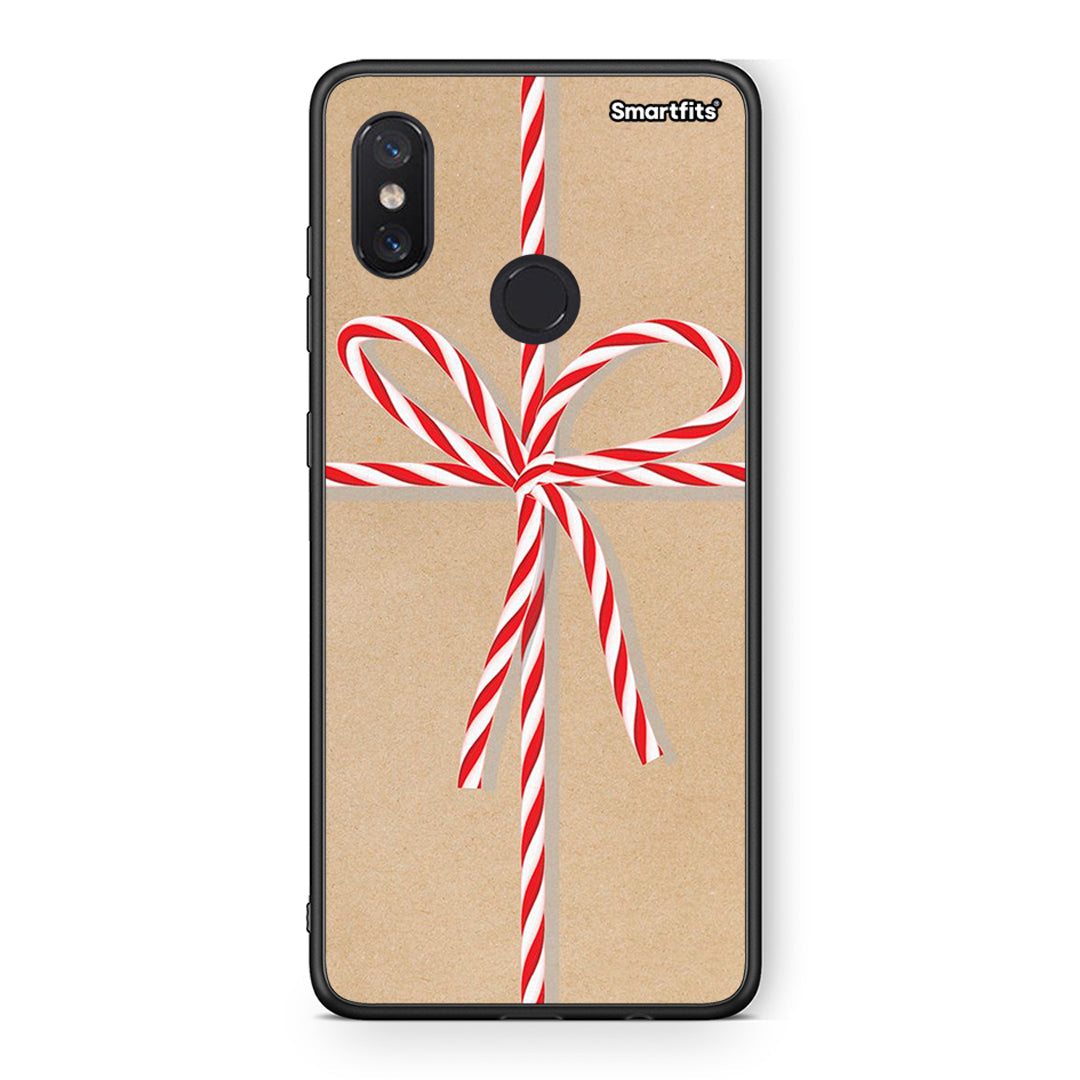 Xiaomi Mi 8 Christmas Gift θήκη από τη Smartfits με σχέδιο στο πίσω μέρος και μαύρο περίβλημα | Smartphone case with colorful back and black bezels by Smartfits