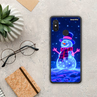 Thumbnail for Christmas Neon Snowman - Xiaomi Mi 8 θήκη