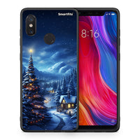 Thumbnail for Θήκη Xiaomi Mi 8 Christmas Scenery από τη Smartfits με σχέδιο στο πίσω μέρος και μαύρο περίβλημα | Xiaomi Mi 8 Christmas Scenery case with colorful back and black bezels