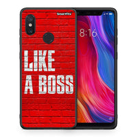 Thumbnail for Θήκη Xiaomi Mi 8 Like A Boss από τη Smartfits με σχέδιο στο πίσω μέρος και μαύρο περίβλημα | Xiaomi Mi 8 Like A Boss case with colorful back and black bezels