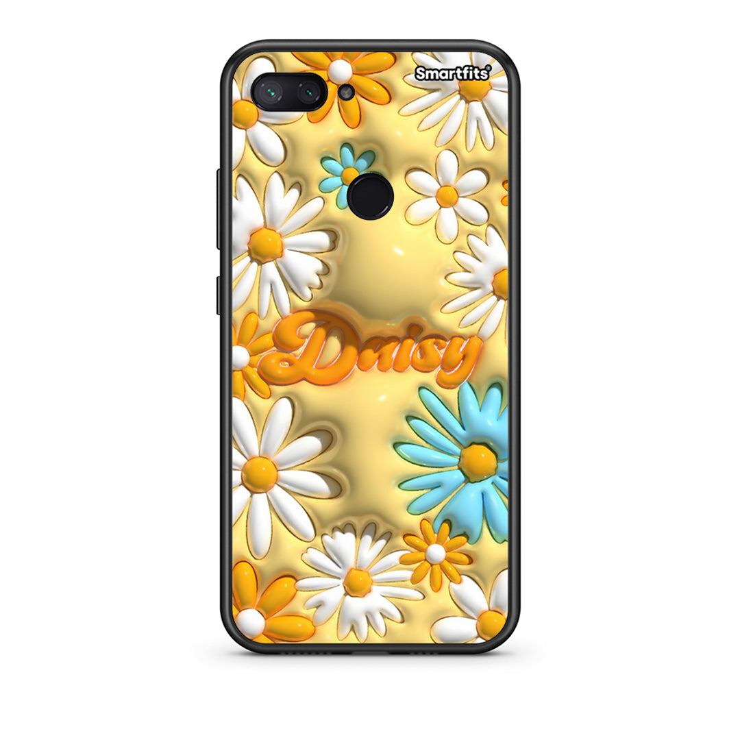 Xiaomi Mi 8 Lite Bubble Daisies θήκη από τη Smartfits με σχέδιο στο πίσω μέρος και μαύρο περίβλημα | Smartphone case with colorful back and black bezels by Smartfits