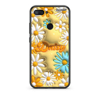 Thumbnail for Xiaomi Mi 8 Lite Bubble Daisies θήκη από τη Smartfits με σχέδιο στο πίσω μέρος και μαύρο περίβλημα | Smartphone case with colorful back and black bezels by Smartfits