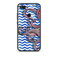 Thumbnail for Xiaomi Mi 8 Lite Chevron Devilfish θήκη από τη Smartfits με σχέδιο στο πίσω μέρος και μαύρο περίβλημα | Smartphone case with colorful back and black bezels by Smartfits