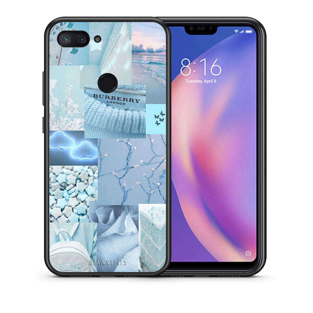 Θήκη Xiaomi Mi 8 Lite Ciel Aesthetic Collage από τη Smartfits με σχέδιο στο πίσω μέρος και μαύρο περίβλημα | Xiaomi Mi 8 Lite Ciel Aesthetic Collage case with colorful back and black bezels