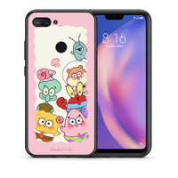 Thumbnail for Θήκη Xiaomi Mi 8 Lite Cute Companion από τη Smartfits με σχέδιο στο πίσω μέρος και μαύρο περίβλημα | Xiaomi Mi 8 Lite Cute Companion case with colorful back and black bezels