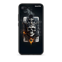 Thumbnail for Xiaomi Mi 8 Lite Skull King Ace θήκη από τη Smartfits με σχέδιο στο πίσω μέρος και μαύρο περίβλημα | Smartphone case with colorful back and black bezels by Smartfits