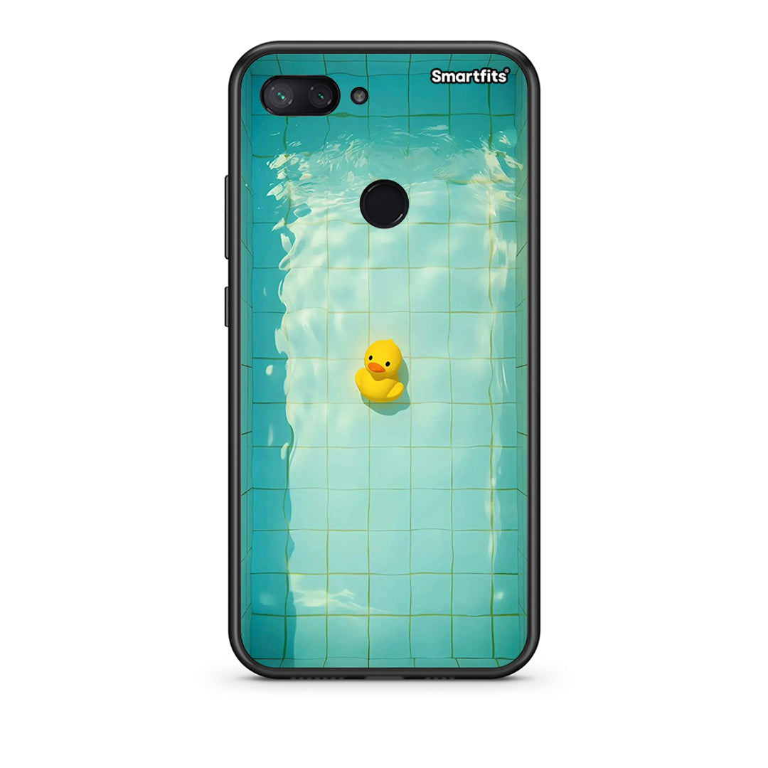 Xiaomi Mi 8 Lite Yellow Duck θήκη από τη Smartfits με σχέδιο στο πίσω μέρος και μαύρο περίβλημα | Smartphone case with colorful back and black bezels by Smartfits