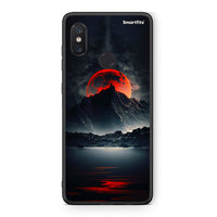 Thumbnail for Xiaomi Mi 8 Red Full Moon θήκη από τη Smartfits με σχέδιο στο πίσω μέρος και μαύρο περίβλημα | Smartphone case with colorful back and black bezels by Smartfits