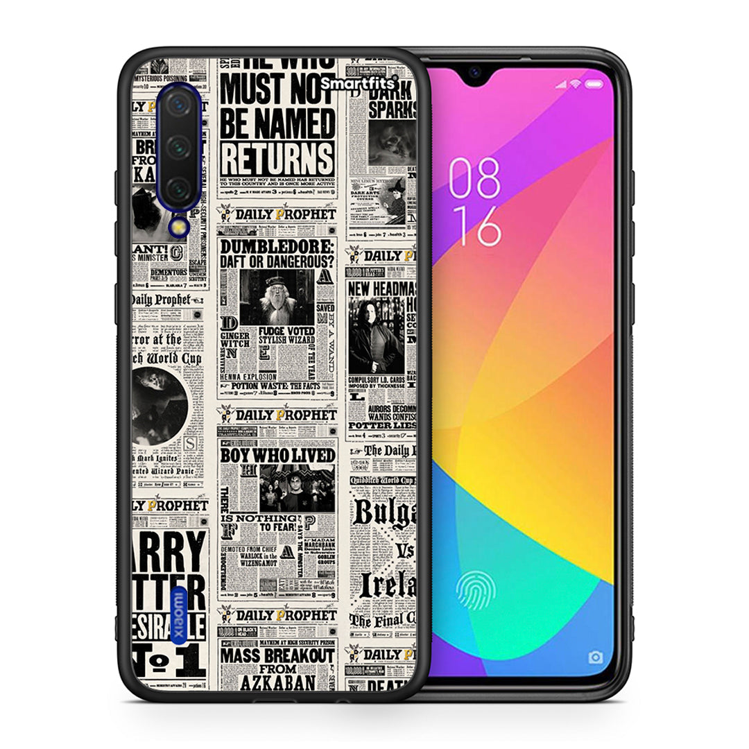 Θήκη Xiaomi Mi 9 Lite Harry Paper από τη Smartfits με σχέδιο στο πίσω μέρος και μαύρο περίβλημα | Xiaomi Mi 9 Lite Harry Paper case with colorful back and black bezels