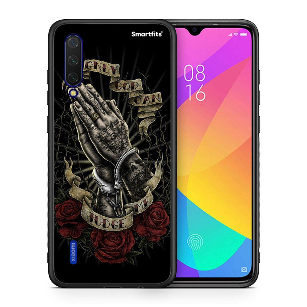 Θήκη Xiaomi Mi 9 Lite Judge By God από τη Smartfits με σχέδιο στο πίσω μέρος και μαύρο περίβλημα | Xiaomi Mi 9 Lite Judge By God case with colorful back and black bezels