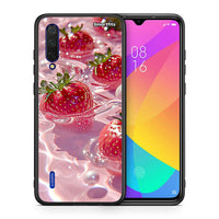 Thumbnail for Θήκη Xiaomi Mi 9 Lite Juicy Strawberries από τη Smartfits με σχέδιο στο πίσω μέρος και μαύρο περίβλημα | Xiaomi Mi 9 Lite Juicy Strawberries case with colorful back and black bezels