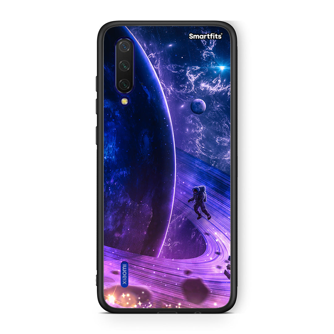 Xiaomi Mi 9 Lite Lost Astronaut θήκη από τη Smartfits με σχέδιο στο πίσω μέρος και μαύρο περίβλημα | Smartphone case with colorful back and black bezels by Smartfits