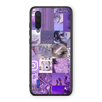 Thumbnail for Xiaomi Mi 9 Lite Purple Aesthetic Collage θήκη από τη Smartfits με σχέδιο στο πίσω μέρος και μαύρο περίβλημα | Smartphone case with colorful back and black bezels by Smartfits