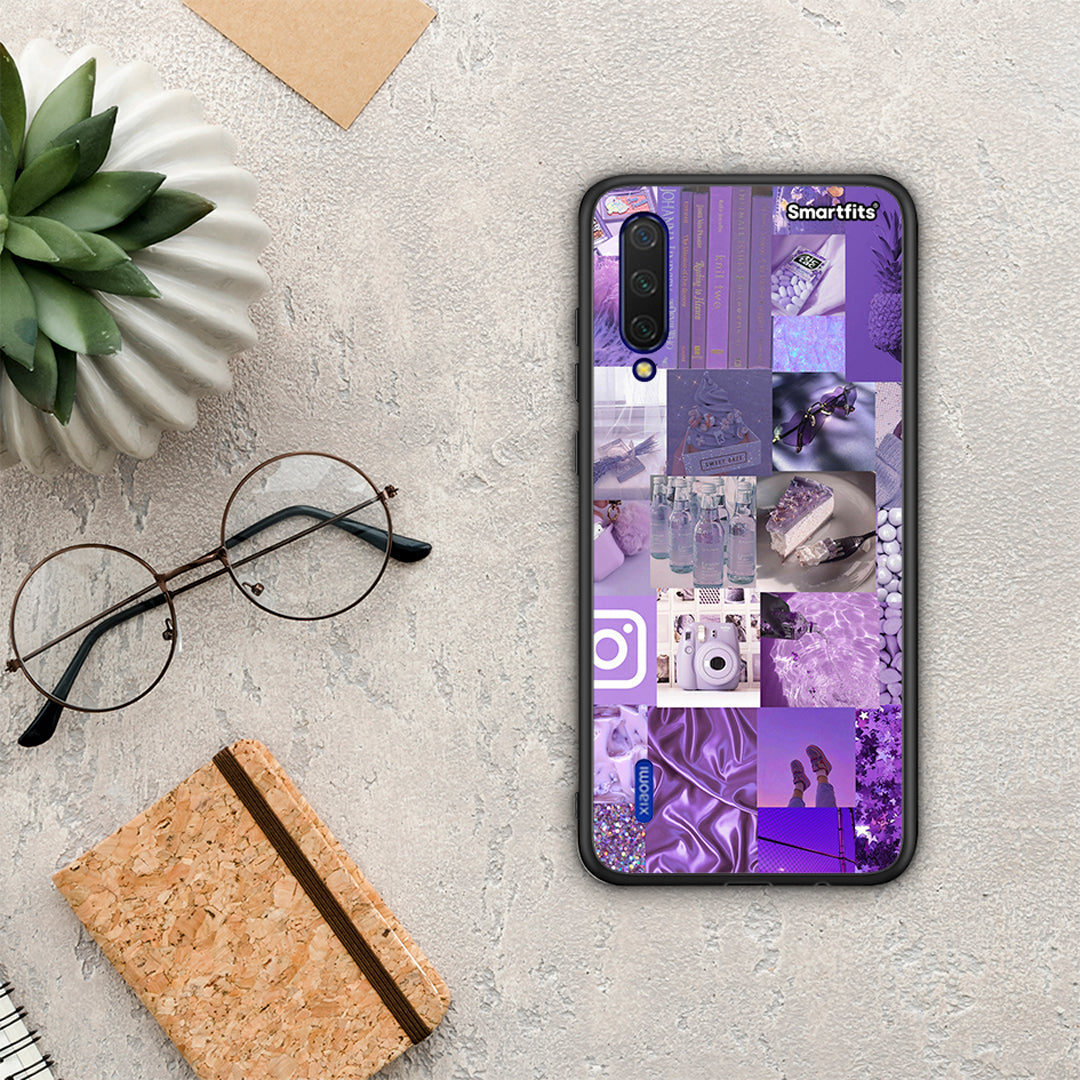 Purple Aesthetic Collage - Xiaomi Mi 9 Lite θήκη