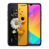 Thumbnail for Θήκη Xiaomi Mi 9 Lite Yellow Daisies από τη Smartfits με σχέδιο στο πίσω μέρος και μαύρο περίβλημα | Xiaomi Mi 9 Lite Yellow Daisies case with colorful back and black bezels