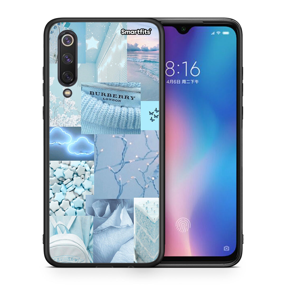 Θήκη Xiaomi Mi 9 SE Ciel Aesthetic Collage από τη Smartfits με σχέδιο στο πίσω μέρος και μαύρο περίβλημα | Xiaomi Mi 9 SE Ciel Aesthetic Collage case with colorful back and black bezels