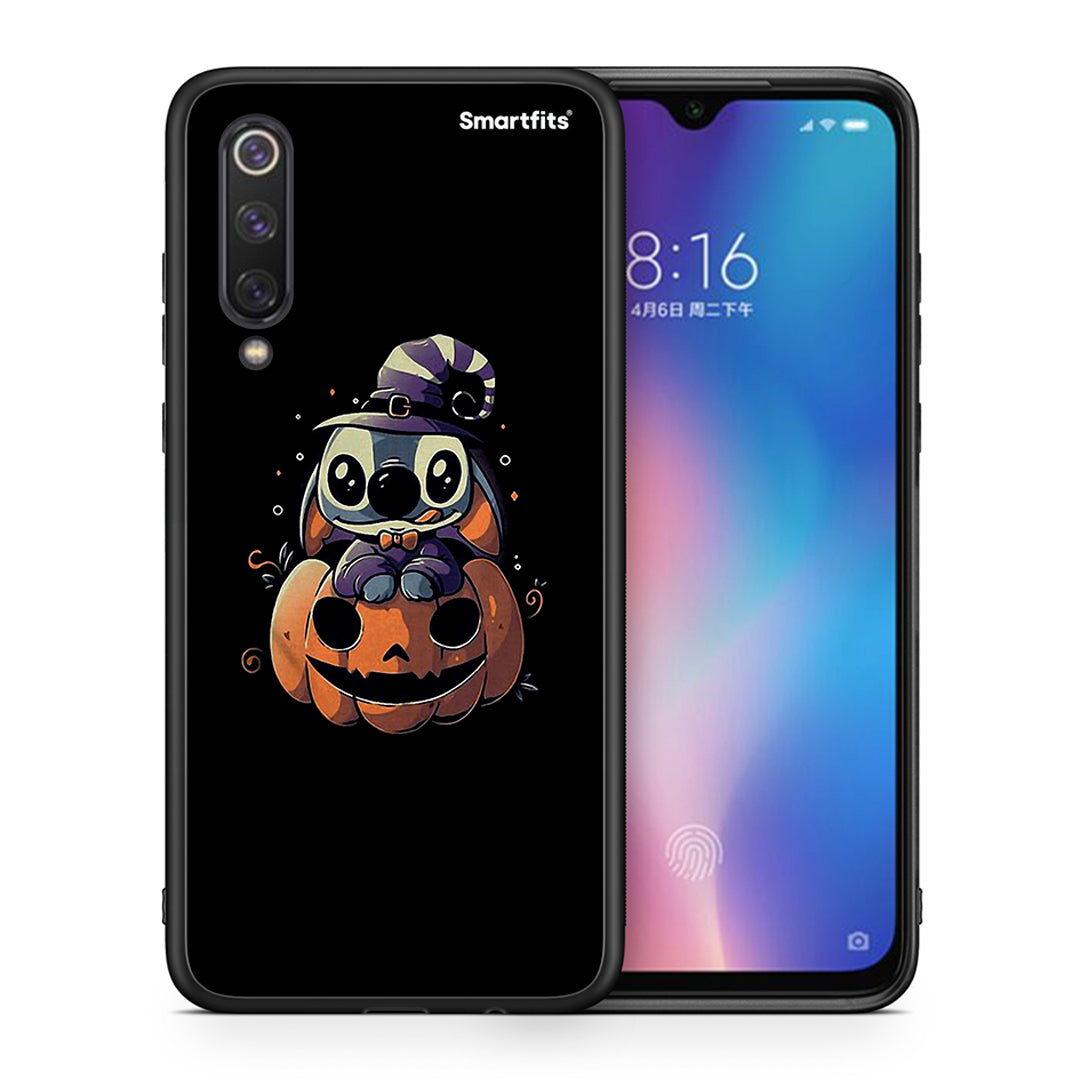 Θήκη Xiaomi Mi 9 SE Halloween Stitch από τη Smartfits με σχέδιο στο πίσω μέρος και μαύρο περίβλημα | Xiaomi Mi 9 SE Halloween Stitch case with colorful back and black bezels