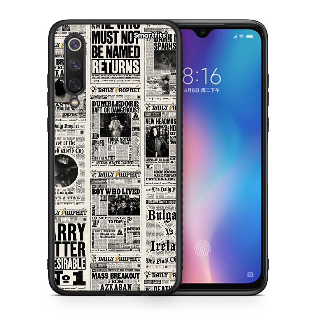 Θήκη Xiaomi Mi 9 SE Harry Paper από τη Smartfits με σχέδιο στο πίσω μέρος και μαύρο περίβλημα | Xiaomi Mi 9 SE Harry Paper case with colorful back and black bezels