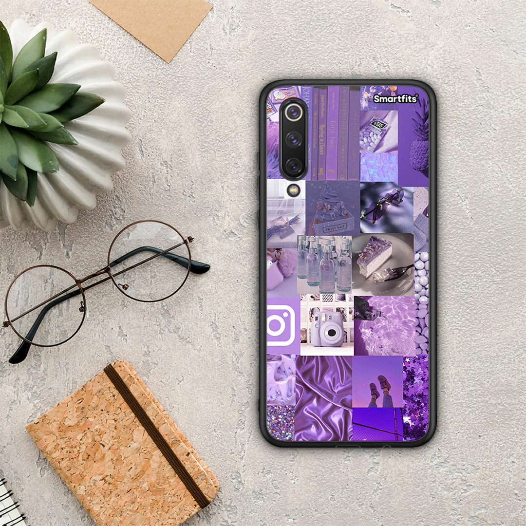 Purple Aesthetic Collage - Xiaomi Mi 9 SE θήκη