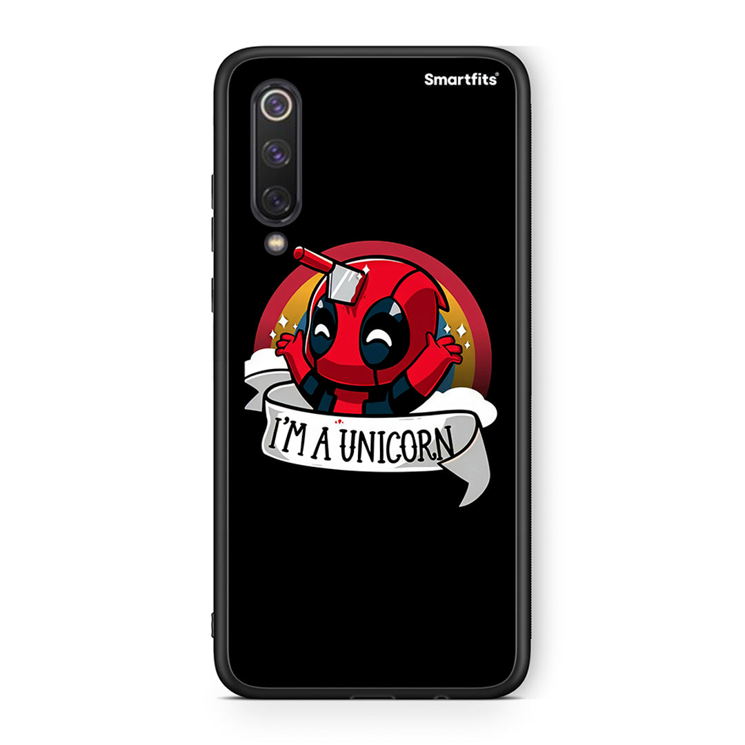 Xiaomi Mi 9 SE Unicorn Deadpool θήκη από τη Smartfits με σχέδιο στο πίσω μέρος και μαύρο περίβλημα | Smartphone case with colorful back and black bezels by Smartfits