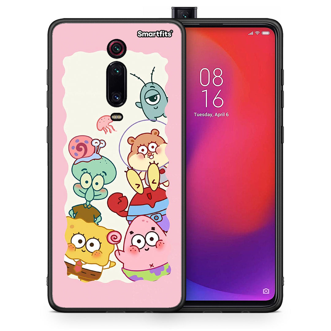 Θήκη Xiaomi Redmi K20/K20 Pro Cute Companion από τη Smartfits με σχέδιο στο πίσω μέρος και μαύρο περίβλημα | Xiaomi Redmi K20/K20 Pro Cute Companion case with colorful back and black bezels