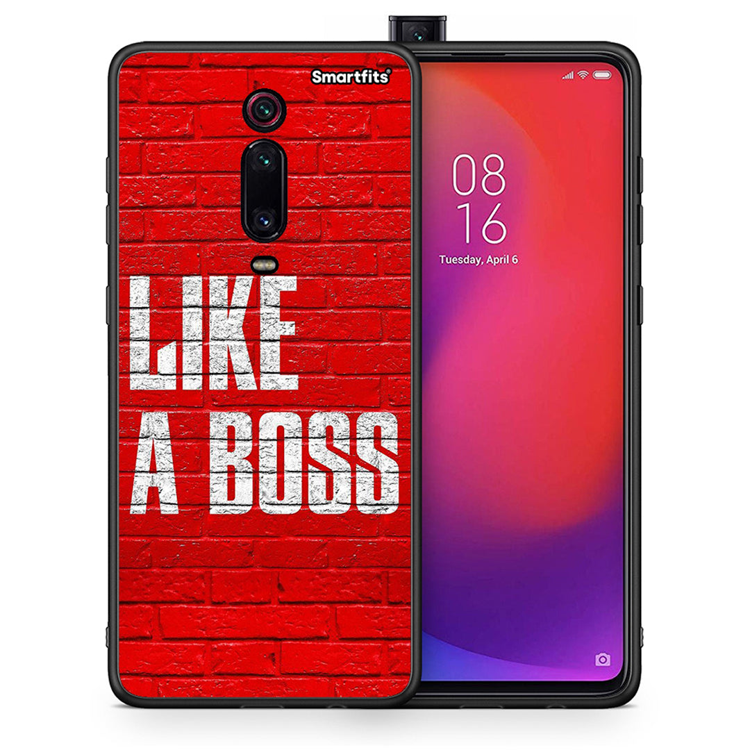 Θήκη Xiaomi Redmi K20/K20 Pro Like A Boss από τη Smartfits με σχέδιο στο πίσω μέρος και μαύρο περίβλημα | Xiaomi Redmi K20/K20 Pro Like A Boss case with colorful back and black bezels