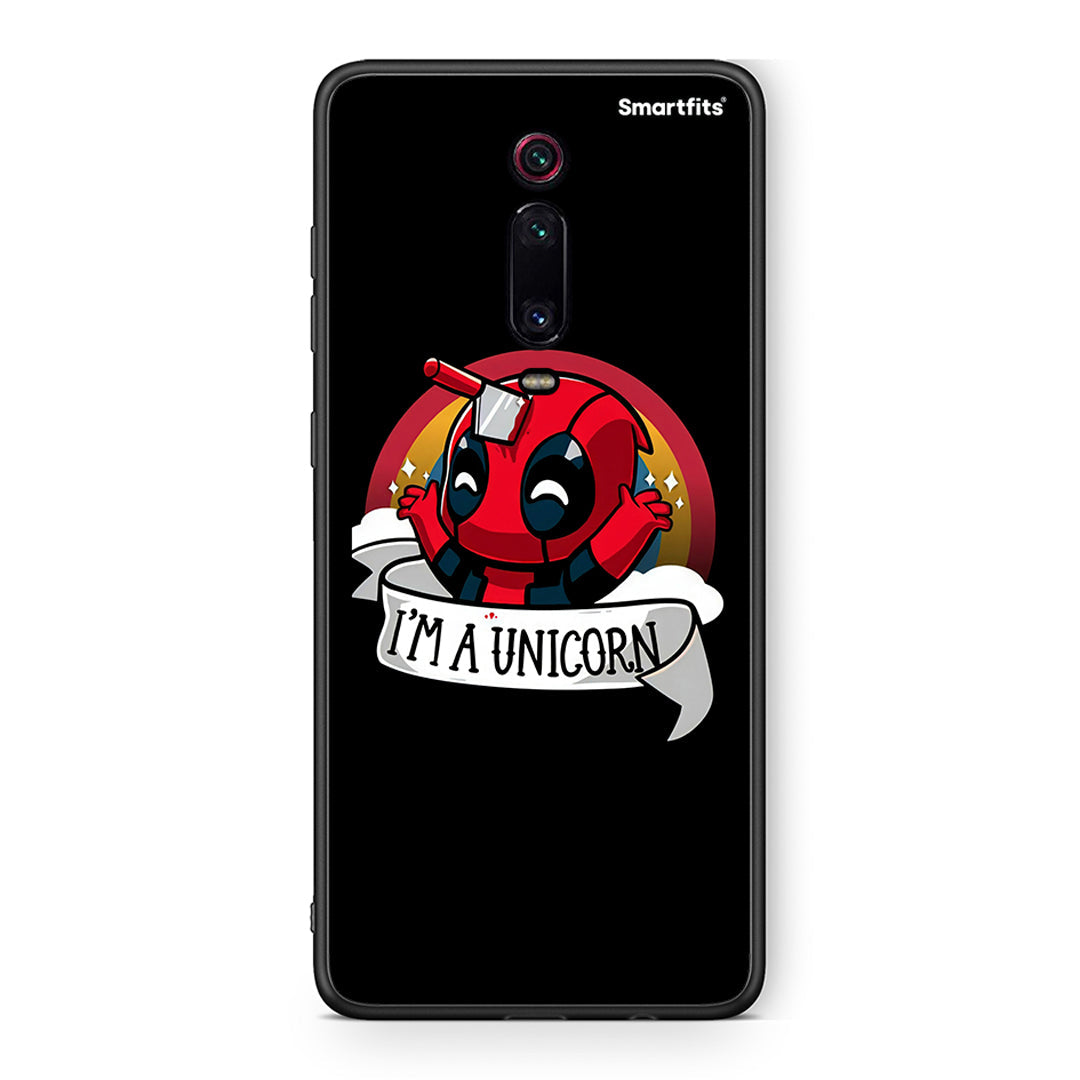 Xiaomi Mi 9T Unicorn Deadpool θήκη από τη Smartfits με σχέδιο στο πίσω μέρος και μαύρο περίβλημα | Smartphone case with colorful back and black bezels by Smartfits