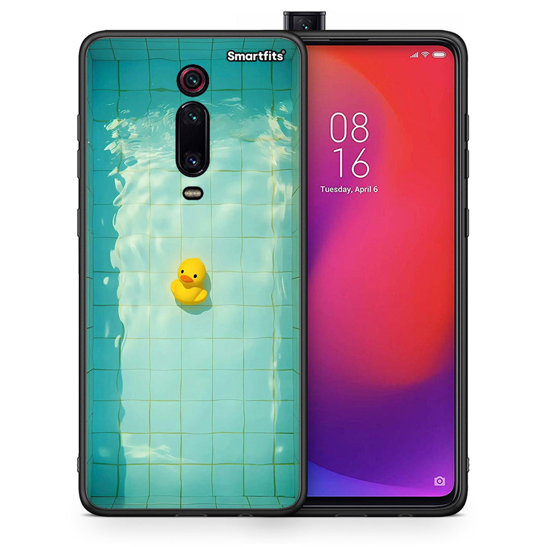 Θήκη Xiaomi Mi 9T Yellow Duck από τη Smartfits με σχέδιο στο πίσω μέρος και μαύρο περίβλημα | Xiaomi Mi 9T Yellow Duck case with colorful back and black bezels