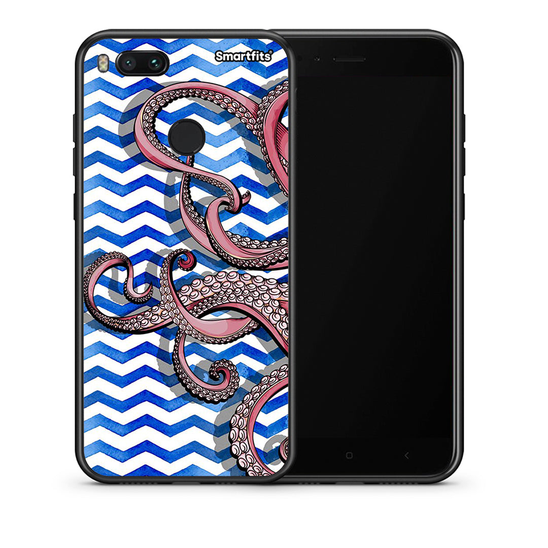 Θήκη Xiaomi Mi A1 Chevron Devilfish από τη Smartfits με σχέδιο στο πίσω μέρος και μαύρο περίβλημα | Xiaomi Mi A1 Chevron Devilfish case with colorful back and black bezels