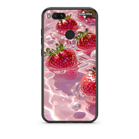 Thumbnail for xiaomi mi aJuicy Strawberries θήκη από τη Smartfits με σχέδιο στο πίσω μέρος και μαύρο περίβλημα | Smartphone case with colorful back and black bezels by Smartfits