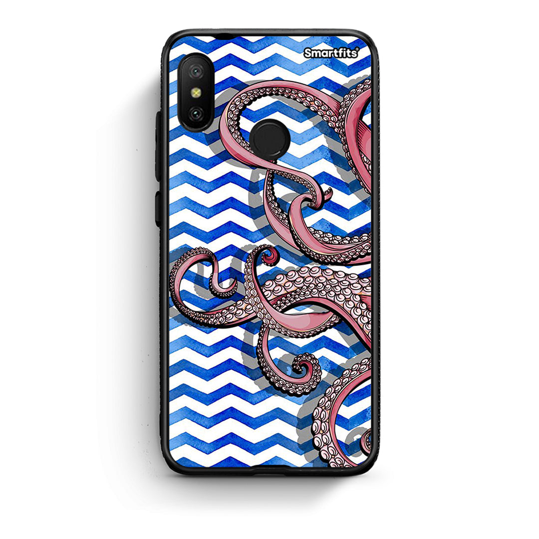 Xiaomi Mi A2 Lite Chevron Devilfish θήκη από τη Smartfits με σχέδιο στο πίσω μέρος και μαύρο περίβλημα | Smartphone case with colorful back and black bezels by Smartfits