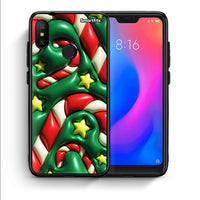 Thumbnail for Θήκη Xiaomi Mi A2 Lite Christmas Bubbles από τη Smartfits με σχέδιο στο πίσω μέρος και μαύρο περίβλημα | Xiaomi Mi A2 Lite Christmas Bubbles case with colorful back and black bezels