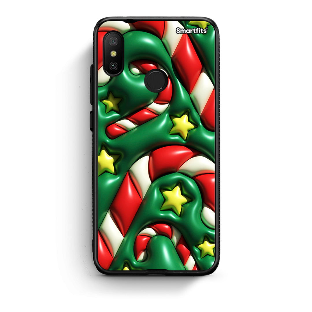 Xiaomi Mi A2 Lite Christmas Bubbles θήκη από τη Smartfits με σχέδιο στο πίσω μέρος και μαύρο περίβλημα | Smartphone case with colorful back and black bezels by Smartfits