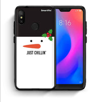 Thumbnail for Θήκη Xiaomi Mi A2 Lite Christmas Chillin από τη Smartfits με σχέδιο στο πίσω μέρος και μαύρο περίβλημα | Xiaomi Mi A2 Lite Christmas Chillin case with colorful back and black bezels