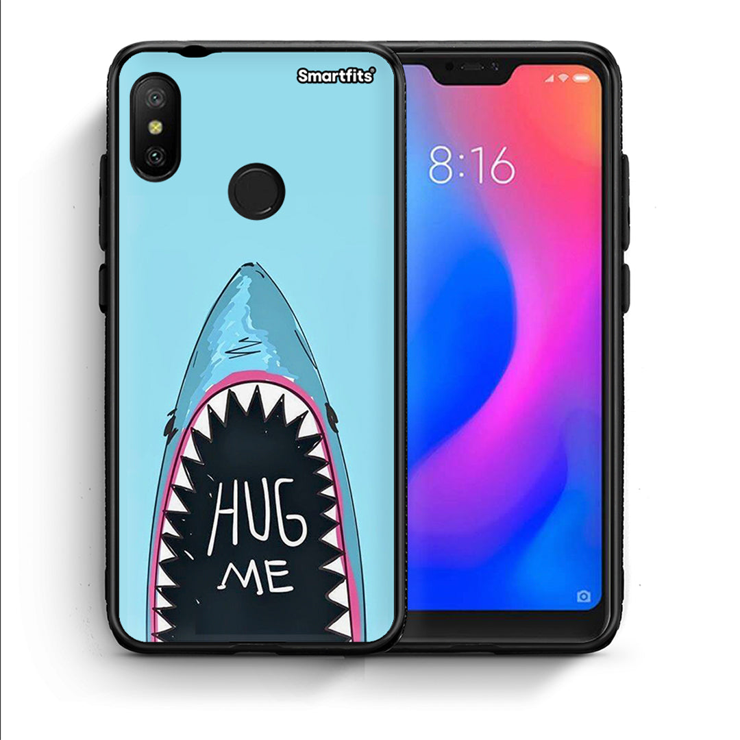 Θήκη Xiaomi Mi A2 Lite Hug Me από τη Smartfits με σχέδιο στο πίσω μέρος και μαύρο περίβλημα | Xiaomi Mi A2 Lite Hug Me case with colorful back and black bezels