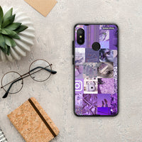 Thumbnail for Purple Aesthetic Collage - Xiaomi Mi A2 Lite θήκη