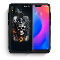 Thumbnail for Θήκη Xiaomi Mi A2 Lite Skull King Ace από τη Smartfits με σχέδιο στο πίσω μέρος και μαύρο περίβλημα | Xiaomi Mi A2 Lite Skull King Ace case with colorful back and black bezels