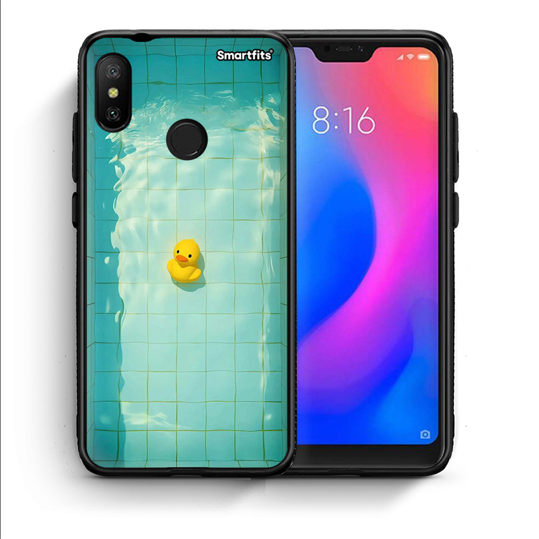 Θήκη Xiaomi Mi A2 Lite Yellow Duck από τη Smartfits με σχέδιο στο πίσω μέρος και μαύρο περίβλημα | Xiaomi Mi A2 Lite Yellow Duck case with colorful back and black bezels