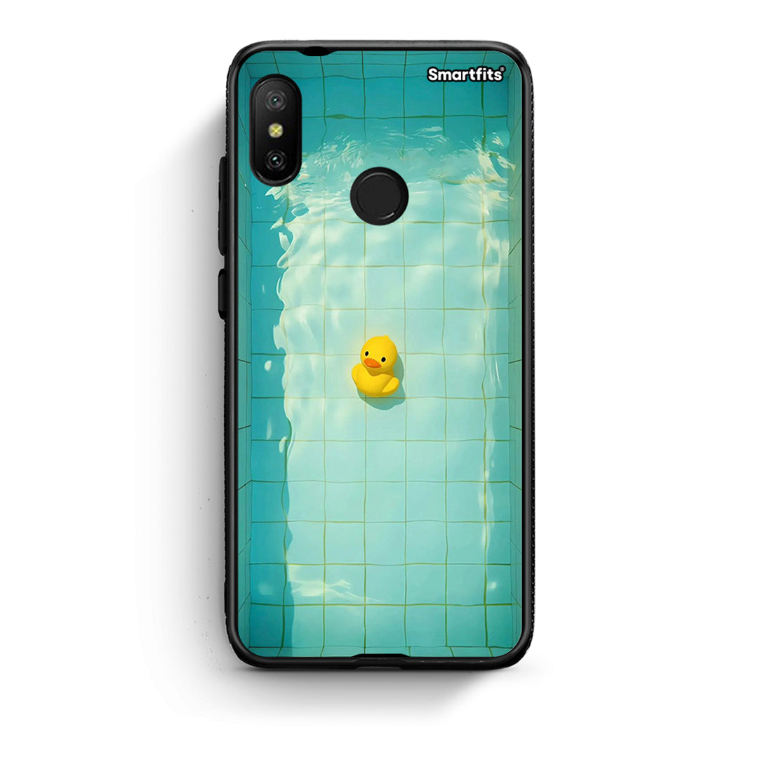 Xiaomi Mi A2 Lite Yellow Duck θήκη από τη Smartfits με σχέδιο στο πίσω μέρος και μαύρο περίβλημα | Smartphone case with colorful back and black bezels by Smartfits