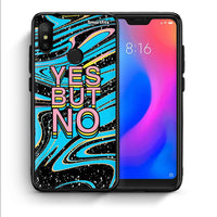 Thumbnail for Θήκη Xiaomi Mi A2 Lite Yes But No από τη Smartfits με σχέδιο στο πίσω μέρος και μαύρο περίβλημα | Xiaomi Mi A2 Lite Yes But No case with colorful back and black bezels