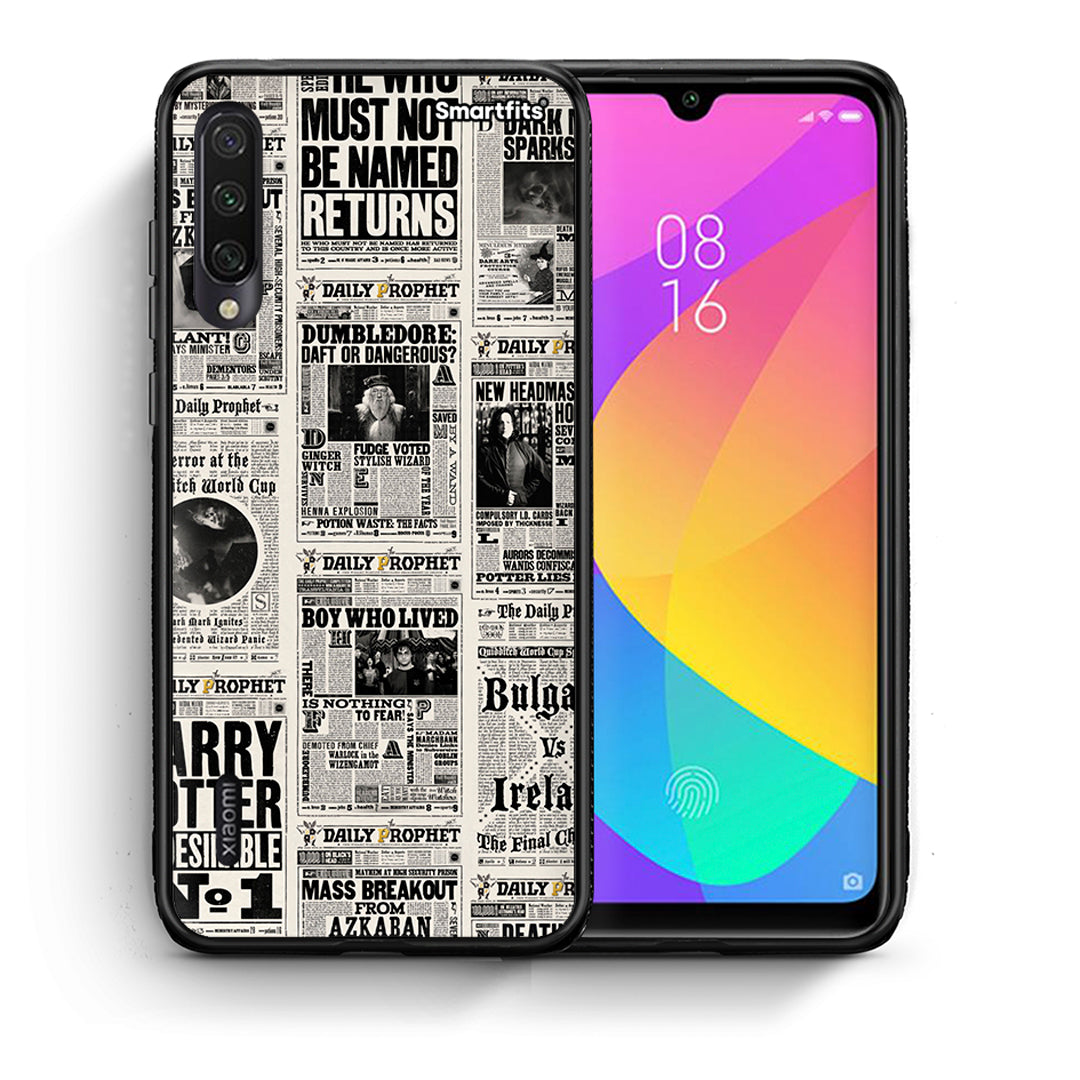 Θήκη Xiaomi Mi A3 Harry Paper από τη Smartfits με σχέδιο στο πίσω μέρος και μαύρο περίβλημα | Xiaomi Mi A3 Harry Paper case with colorful back and black bezels