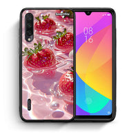 Thumbnail for Θήκη Xiaomi Mi A3 Juicy Strawberries από τη Smartfits με σχέδιο στο πίσω μέρος και μαύρο περίβλημα | Xiaomi Mi A3 Juicy Strawberries case with colorful back and black bezels