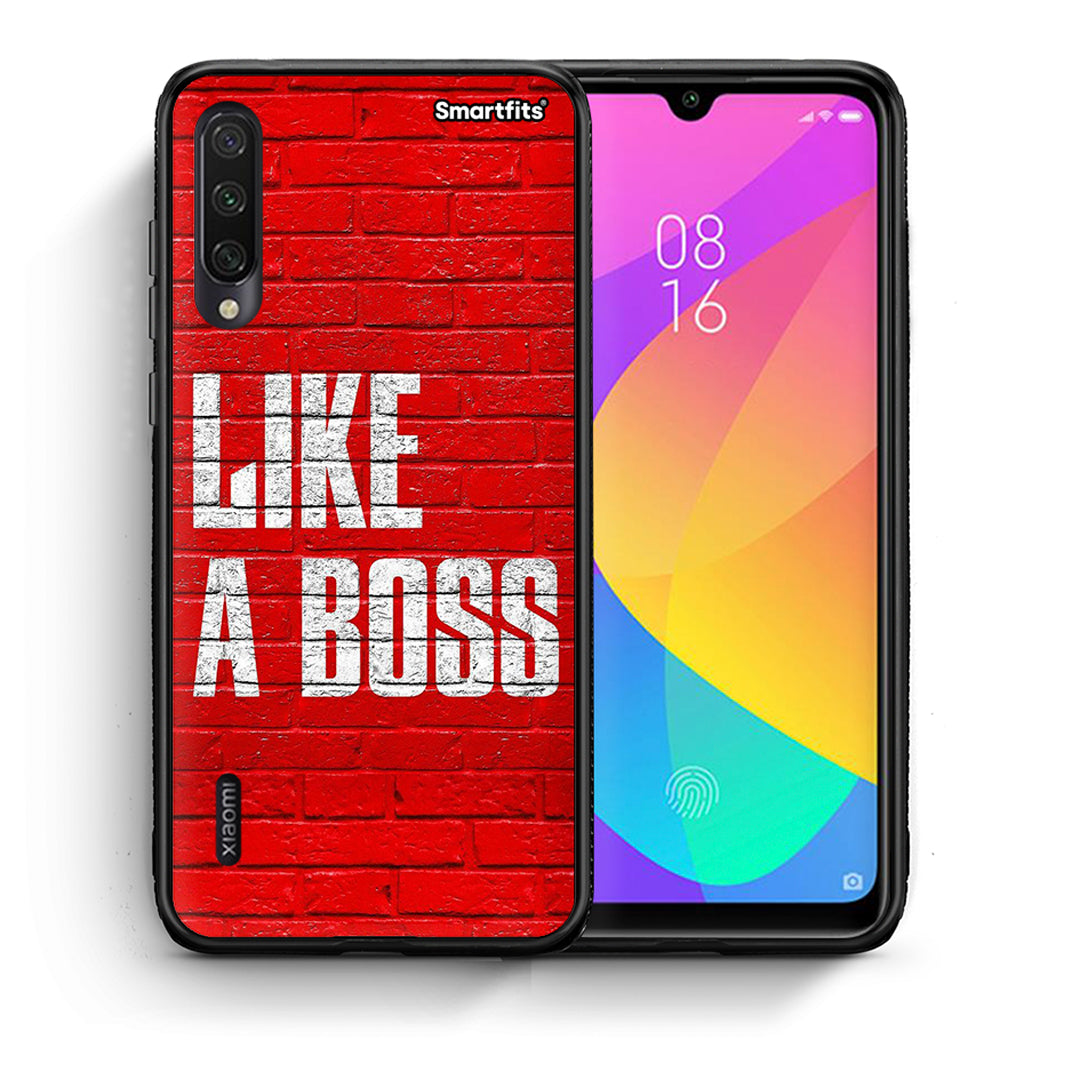 Θήκη Xiaomi Mi A3 Like A Boss από τη Smartfits με σχέδιο στο πίσω μέρος και μαύρο περίβλημα | Xiaomi Mi A3 Like A Boss case with colorful back and black bezels