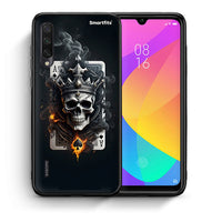 Thumbnail for Θήκη Xiaomi Mi A3 Skull King Ace από τη Smartfits με σχέδιο στο πίσω μέρος και μαύρο περίβλημα | Xiaomi Mi A3 Skull King Ace case with colorful back and black bezels