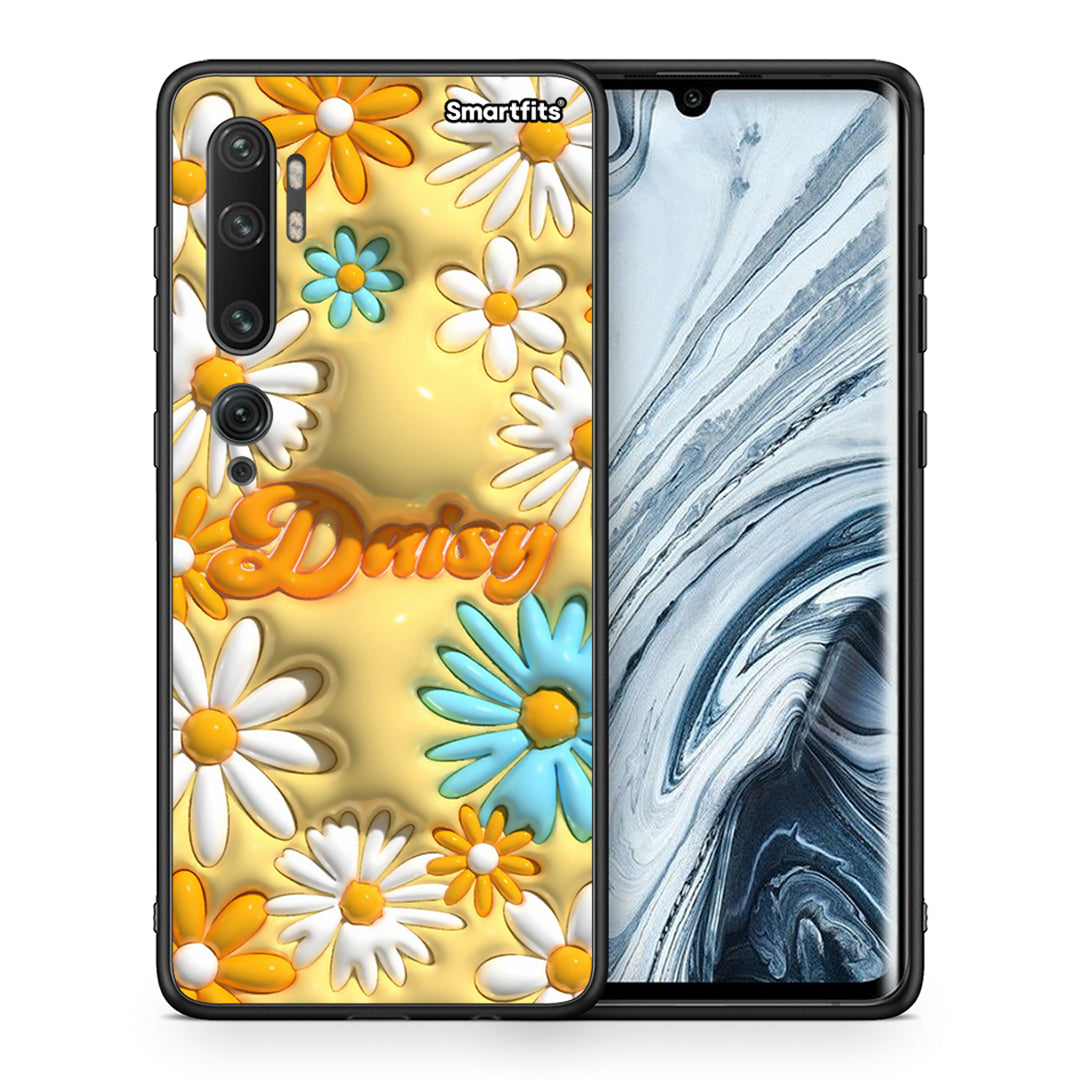 Θήκη Xiaomi Mi Note 10 Pro Bubble Daisies από τη Smartfits με σχέδιο στο πίσω μέρος και μαύρο περίβλημα | Xiaomi Mi Note 10 Pro Bubble Daisies case with colorful back and black bezels